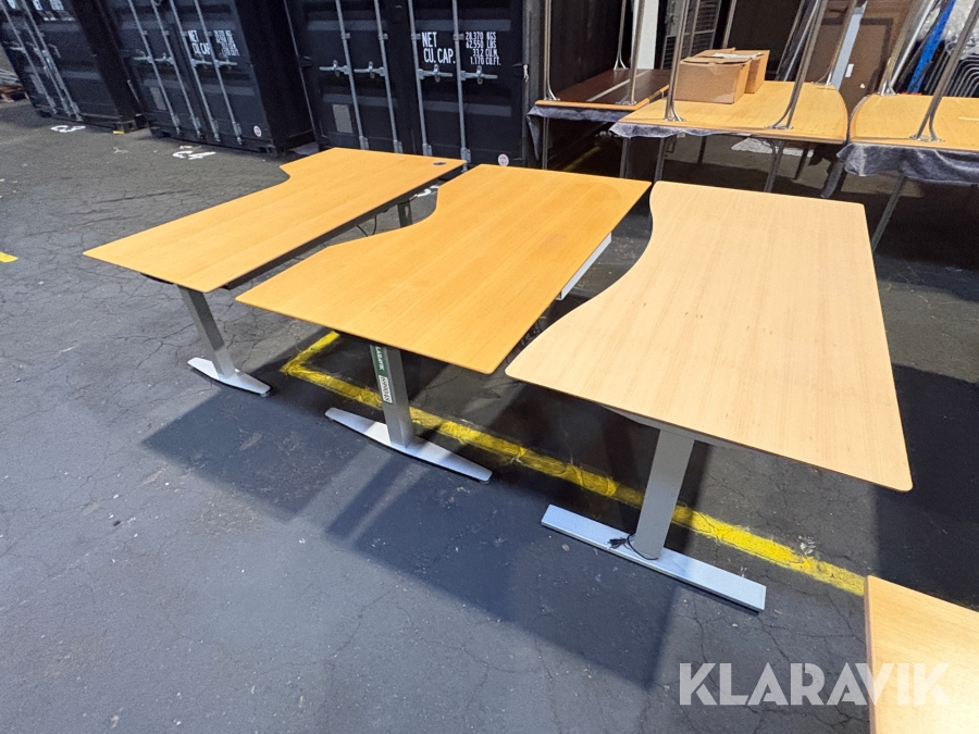 Hæve/sænke borde 3 styk