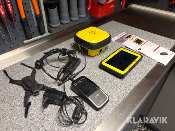 Landmålingssæt Leica iCON iCG70 med tiltfunktion og toughpad