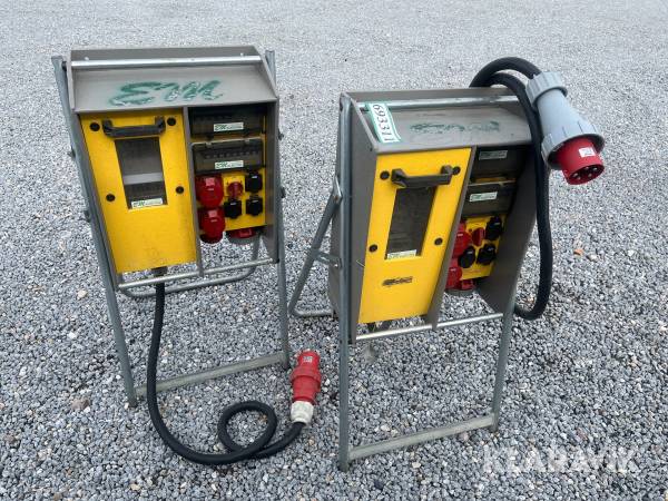 Byggestrømstavler 2 styk