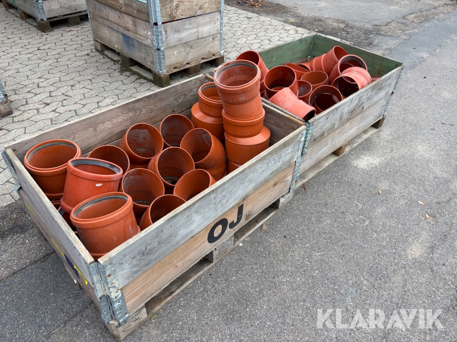 Assorterede kloak og afløbsrør - 2 paller