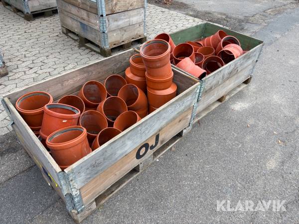 Assorterede kloak og afløbsrør - 2 paller
