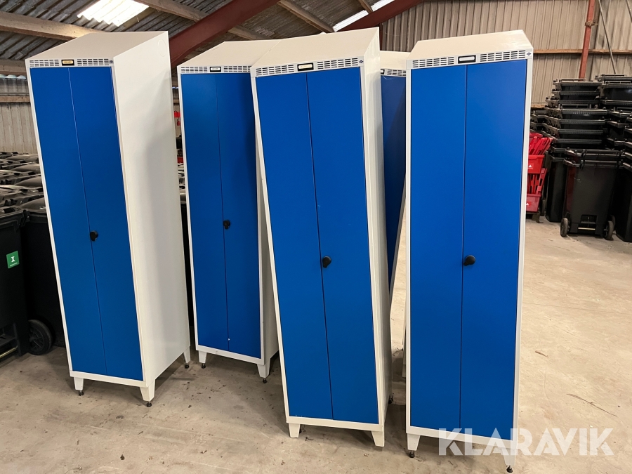 Omklædningsskabe Blika 6 styk