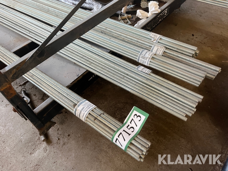 Gevindstænger Threadrods M12x3000-4.8BLZPL 75styk