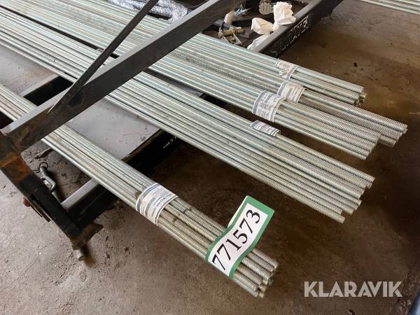 Gevindstænger Threadrods M12x3000-4.8BLZPL 75styk