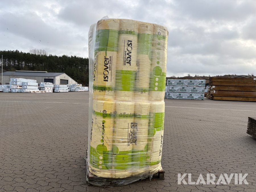 Isoleringsbatts glasuld Isover 37 370x6300 mm 167,83 m²