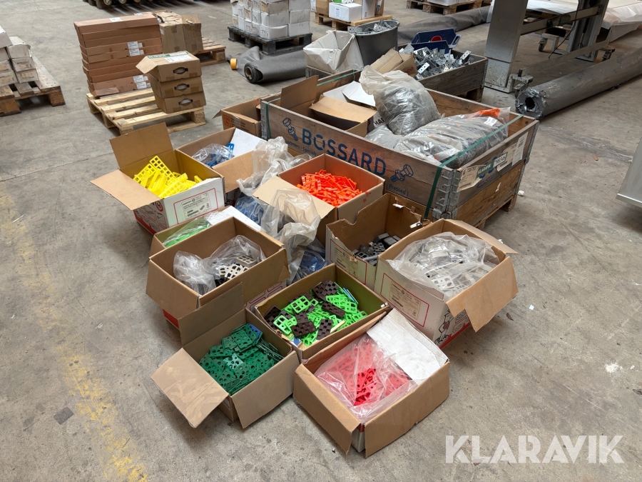 Stort parti plastkiler Knudsen Kilen blandt andet K-Klods 45, 10 mm