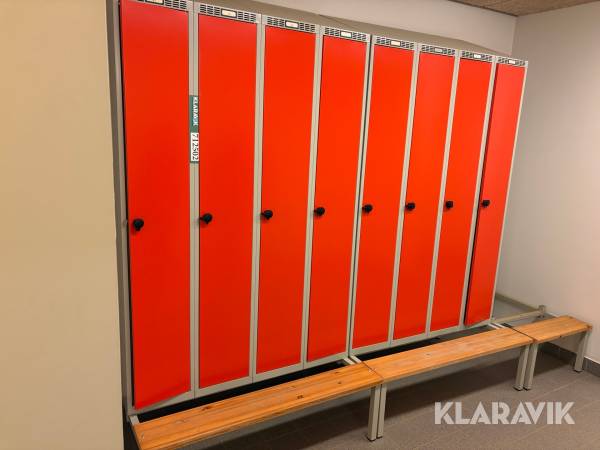 Garderobe skabe Blika - 2 sektioner af 4 skabe