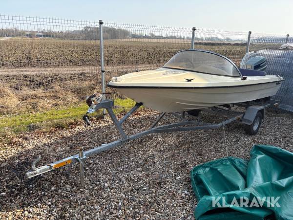 Speedbåd Fletcher Arrow 14/3818/0 med bådtrailer