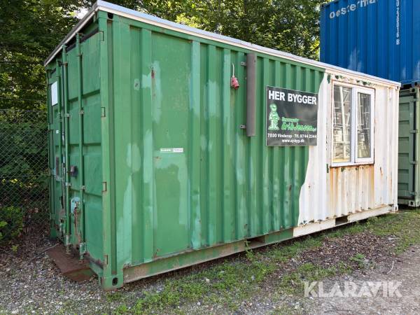 Container 20 fod med isoleret kontor