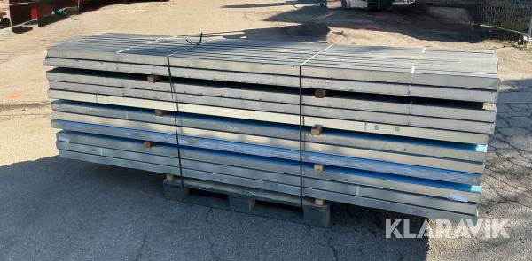 Triplan75 skinne med 4 mm polyethendug - 3 meter 198 styk