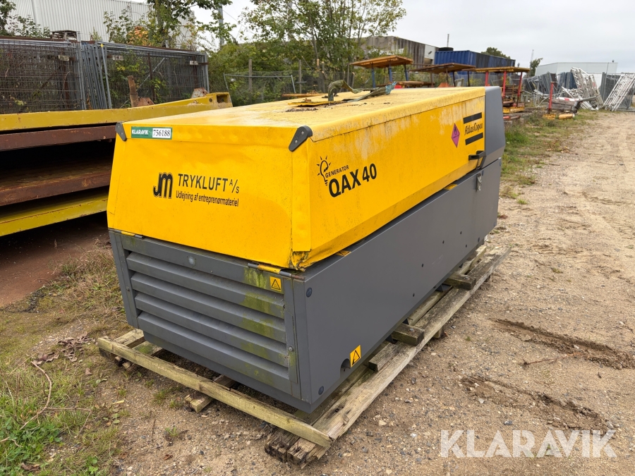 Generator Atlas Copco Qax 40 reservedele