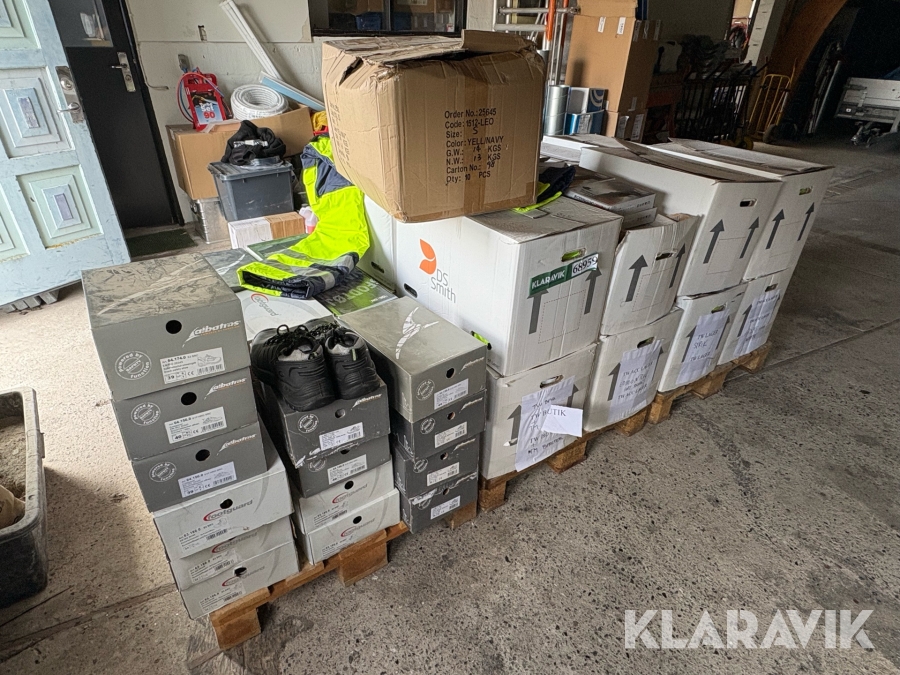 Blandet arbejdstøj high-vis og sikkerhedssko