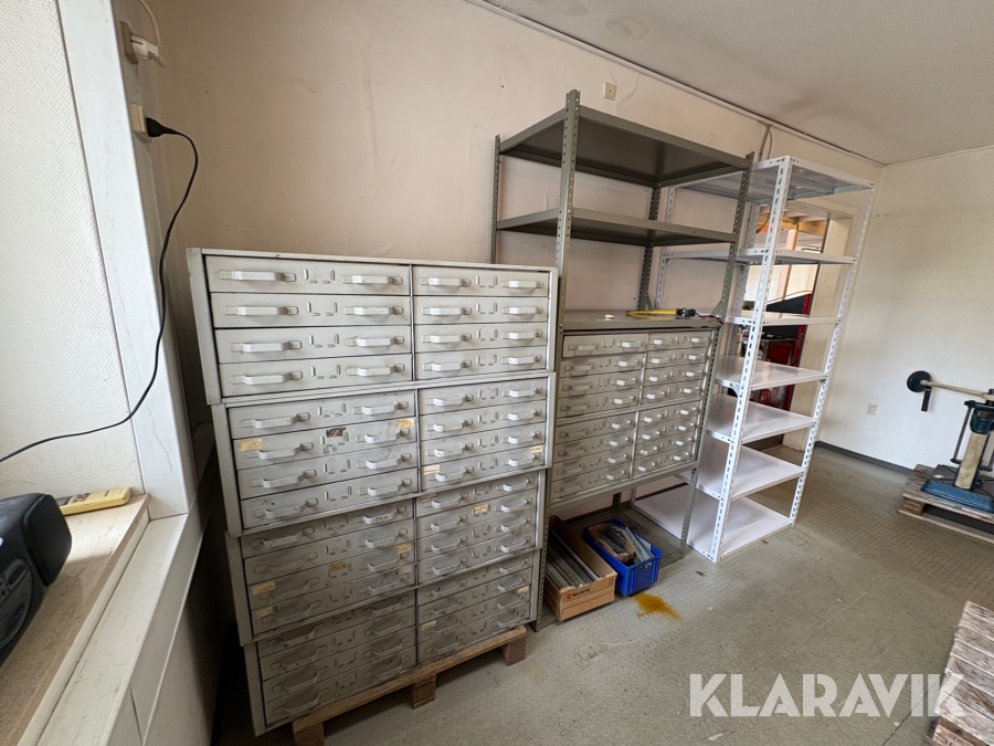 Reoler med og uden skuffer 3 styk