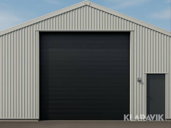 Ledhejseport Bearsafe RAL9005 3 linjer, 4x4 meter 