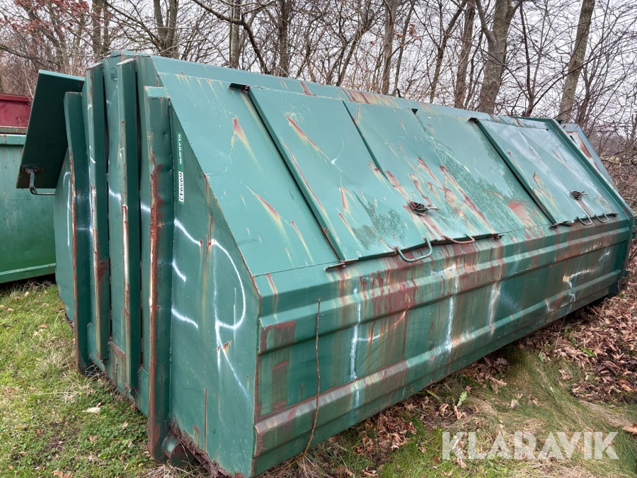 Lukket affaldscontainer til wejerhejs