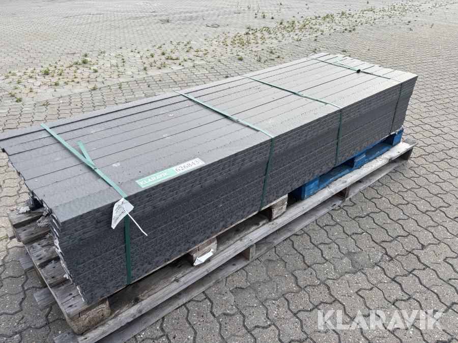 Brædder Re-Textile sort, 200 Styk