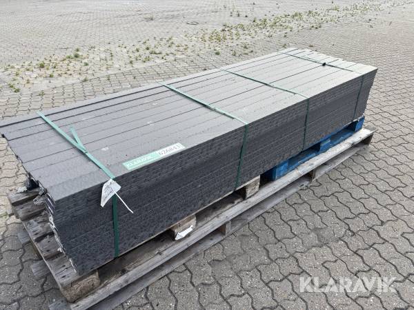 Brædder Re-Textile sort, 200 Styk