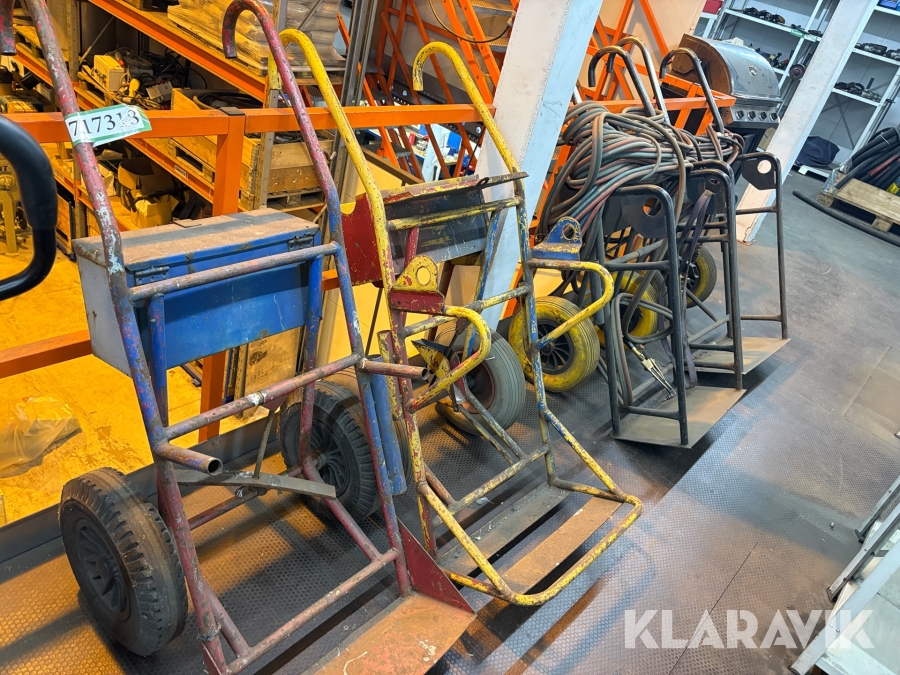 Svejsevogne til gas og ilt 4 styk