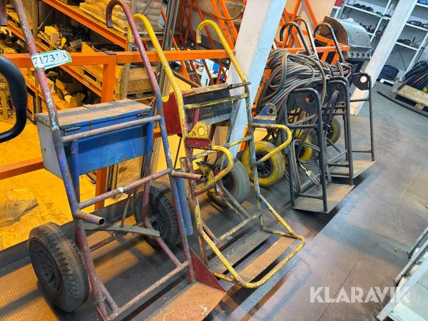 Svejsevogne til gas og ilt 4 styk