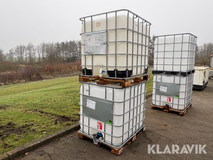Palletank 1000 liter 2 stk.