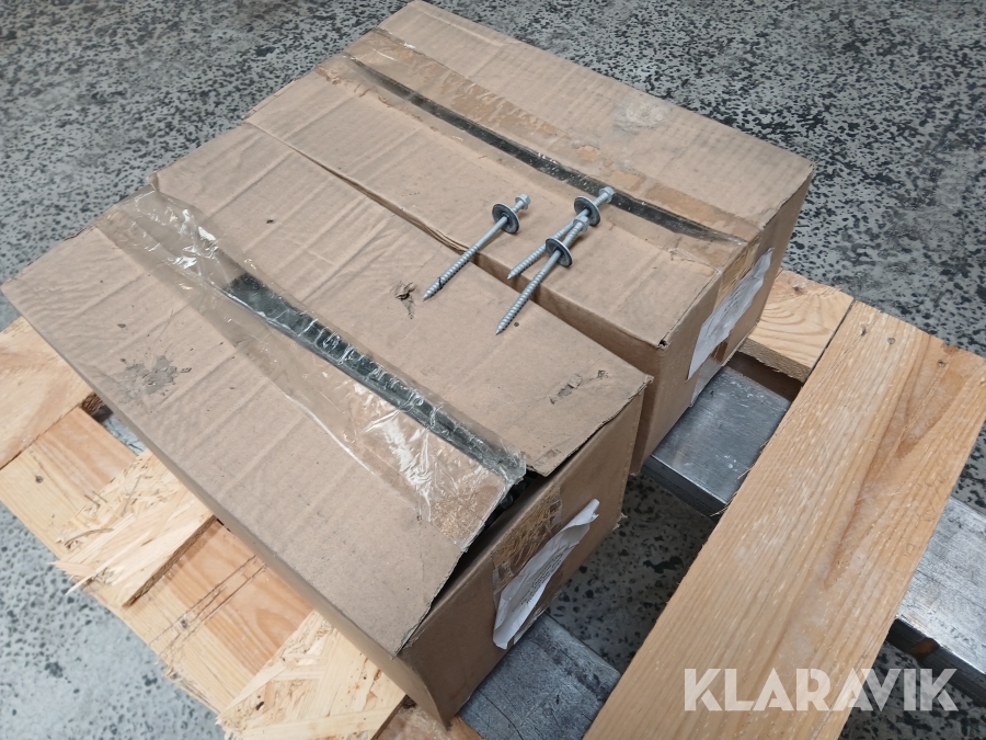 Tagskruer galv. 100 mm med påmont. skive