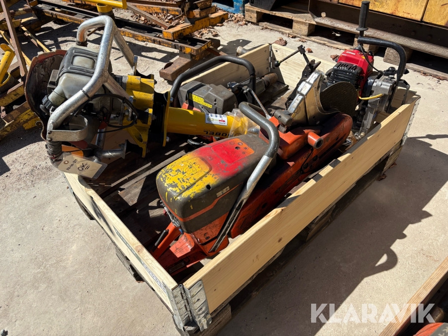 Lot Svingstopper, Kapsav, Skinneskruemaskine, Skinneboremaskine