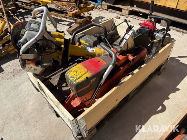 Lot Svingstopper, Kapsav, Skinneskruemaskine, Skinneboremaskine