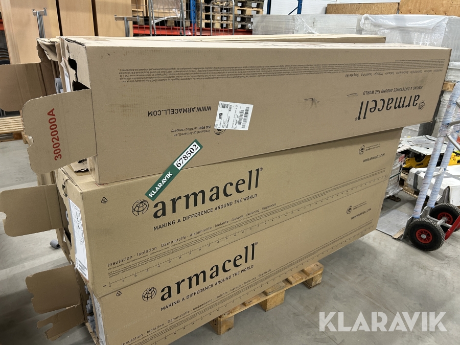 Rørisolering Armacell 8 kasser, blandet