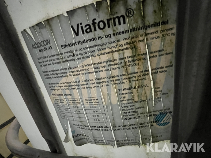 Palletanke Viaform Addcon Nordic 4 styk Addcon Nordic, Hader