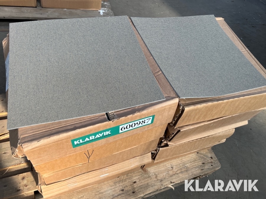 Tæppefliser Ege 50,6 m2 beige