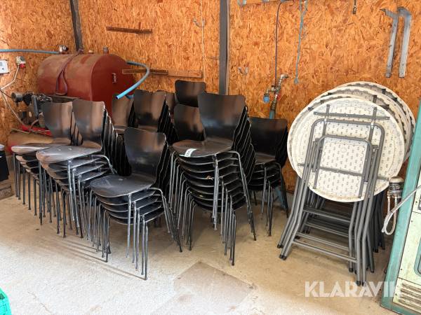 Lot med stole - ca 85 styk