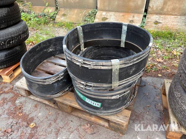 Reparationsmuffer til kloak 3 stykker