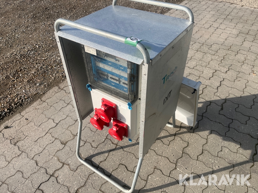 Byggestrømstavle TITECH ELEKTRIC 125A 1 styk