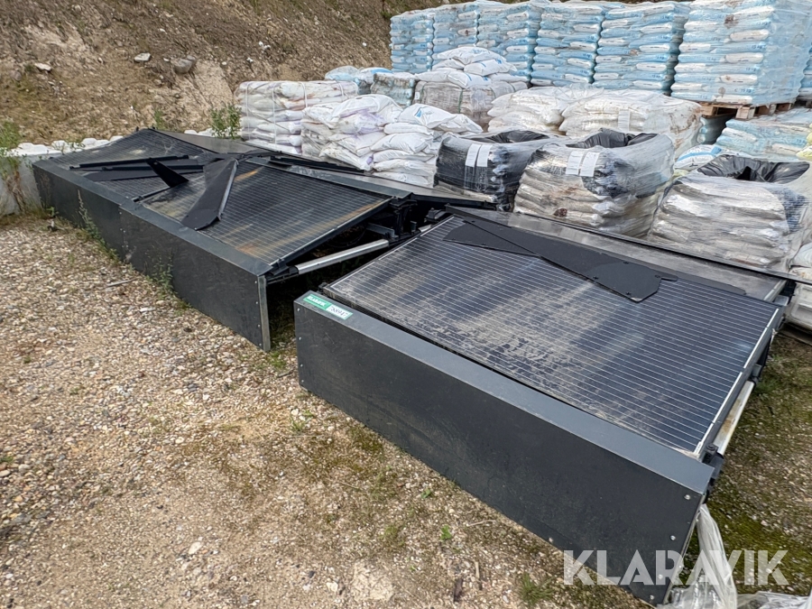 Robotgarager med solceller - 3 styk