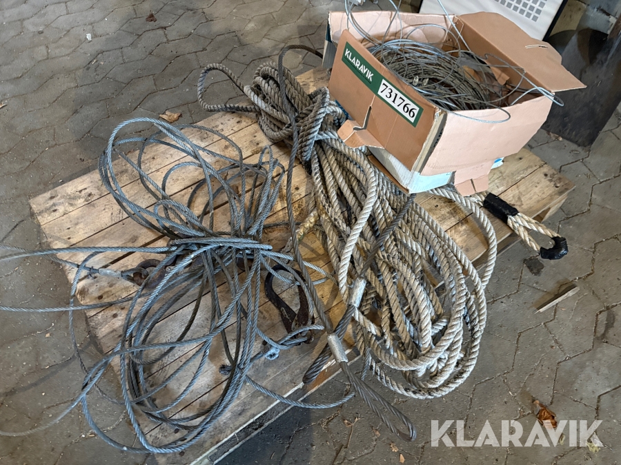 Assorteret wire og tov