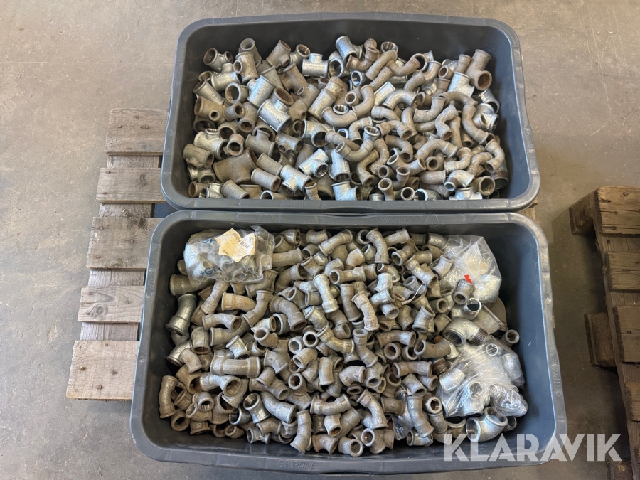 Galvaniseret rør fittings Blandet Lot