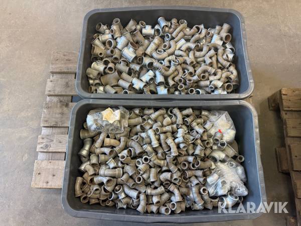 Galvaniseret rør fittings Blandet Lot