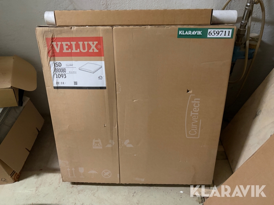 Fladtagsvindue Velux ISD 080080 inklusiv inddækning