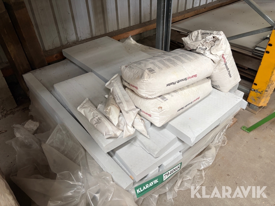 Skamolplader samt lim Skamol