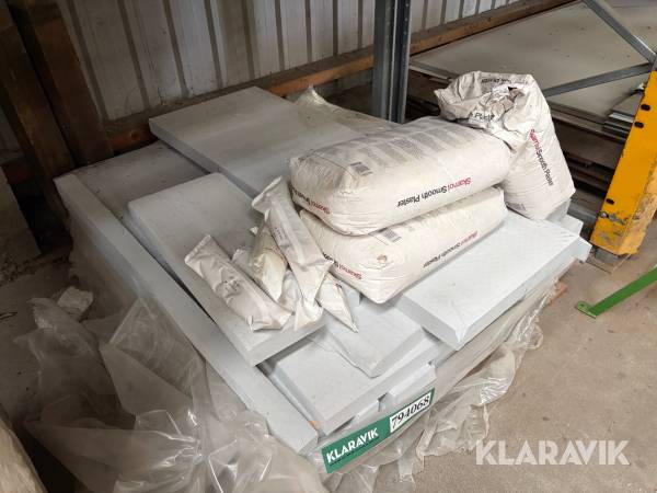 Skamolplader samt lim Skamol
