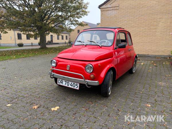 Veteranbil Fiat 500L med foldetag
