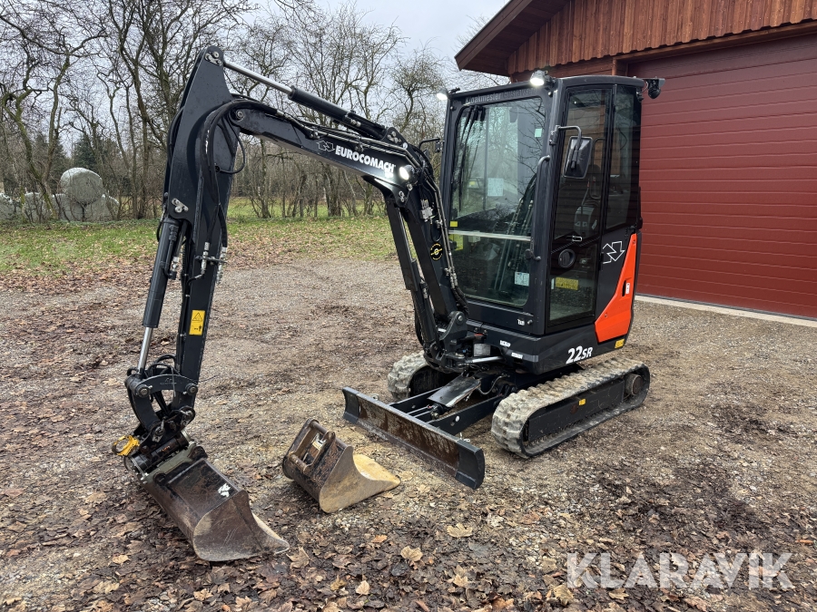 Gravemaskine Eurocomach 22 SR med skovle