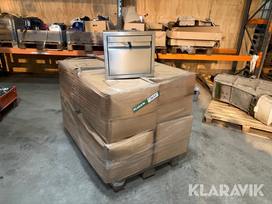 Rustfrit stål skuffer, Køge, Klaravik auktioner