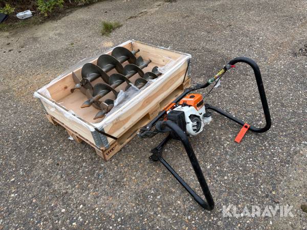 Bor og borevogn Stihl BT 360 med bor