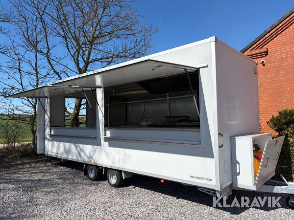 Foodtrailer Dutch MC25H med gasdrevet udstyr