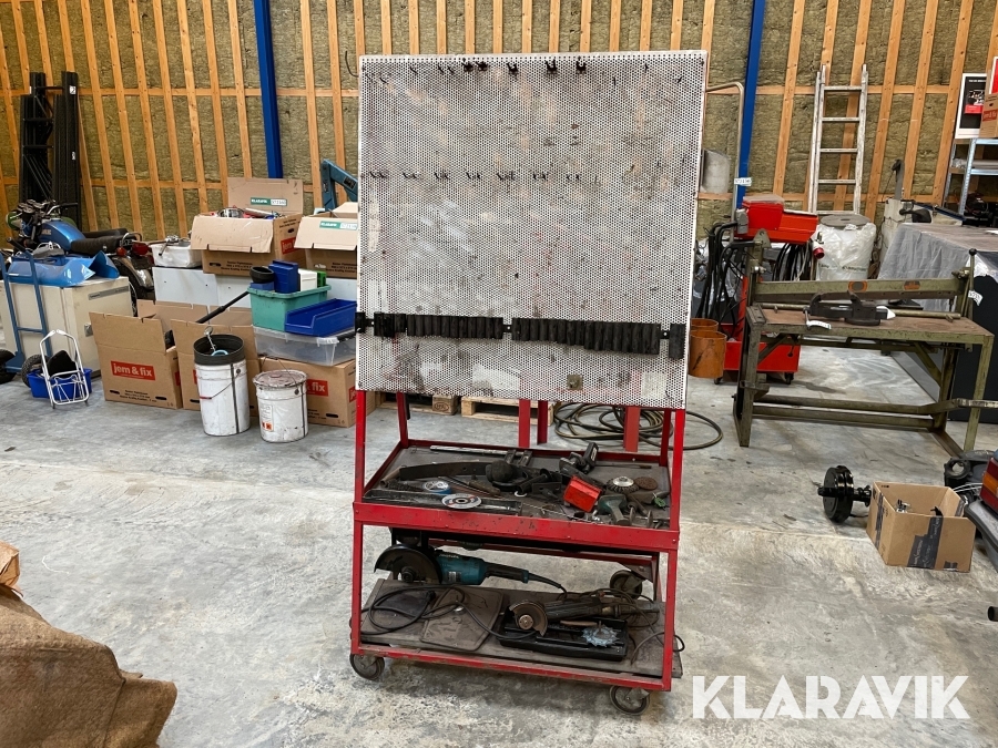 Værkstedstavle med hjul