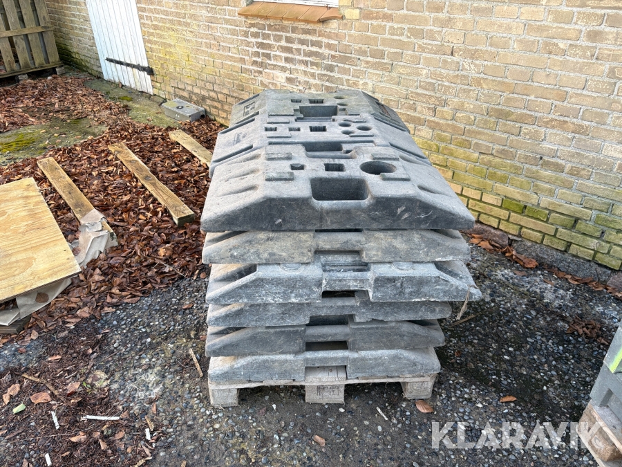 Skiltefødder Unikompak 18 styk