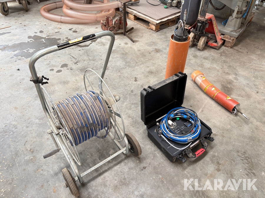 Kloakrenoveringssystem MultiLining, slangevogn med ca. 40 m luftslange