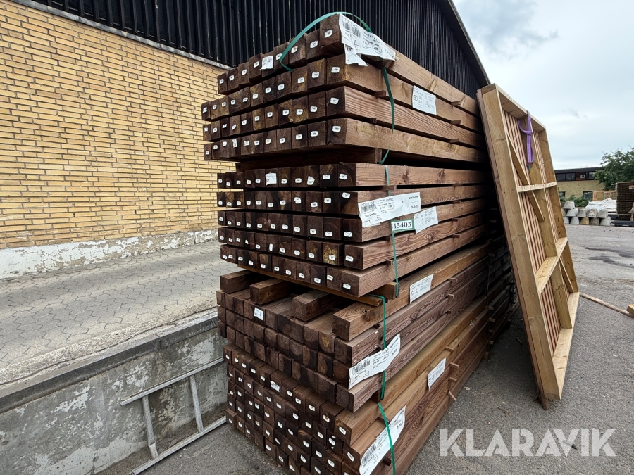 Trykimprægnerede 4x4 stolper 202 stk.