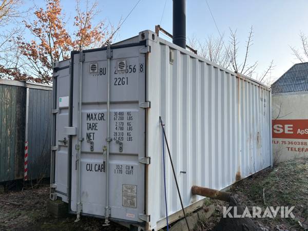 Containeranlæg med fyrringsenhed (kedel og silo) Reka HKRST-FSK - til flis og træ mel
